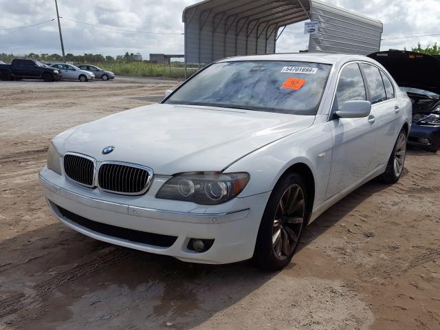 WBAHL83597DT10468 - 2007 BMW 750 I WHITE photo 2