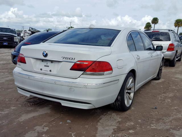 WBAHL83597DT10468 - 2007 BMW 750 I WHITE photo 4