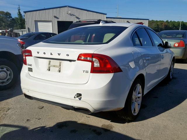 YV1612FS1E2286894 - 2014 VOLVO S60 T5 WHITE photo 4