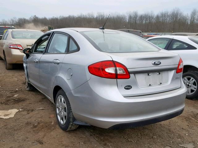 3FADP4AJ6DM155771 - 2013 FORD FIESTA S SILVER photo 3