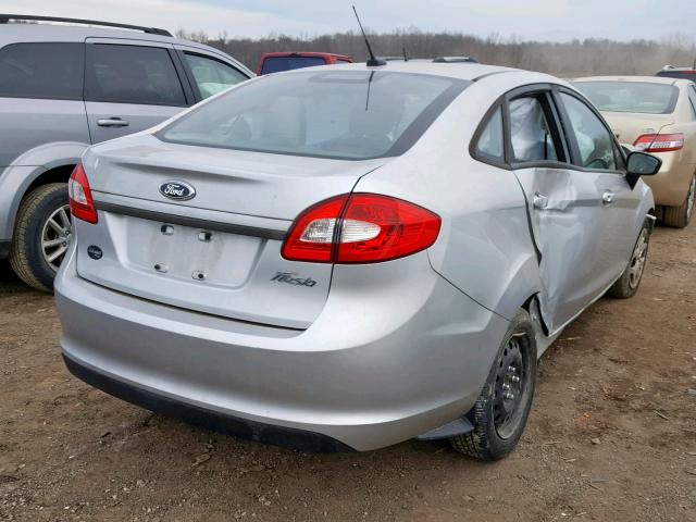 3FADP4AJ6DM155771 - 2013 FORD FIESTA S SILVER photo 4