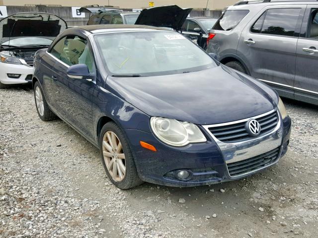 WVWFA71F27V030925 - 2007 VOLKSWAGEN EOS 2.0T L BLUE photo 1