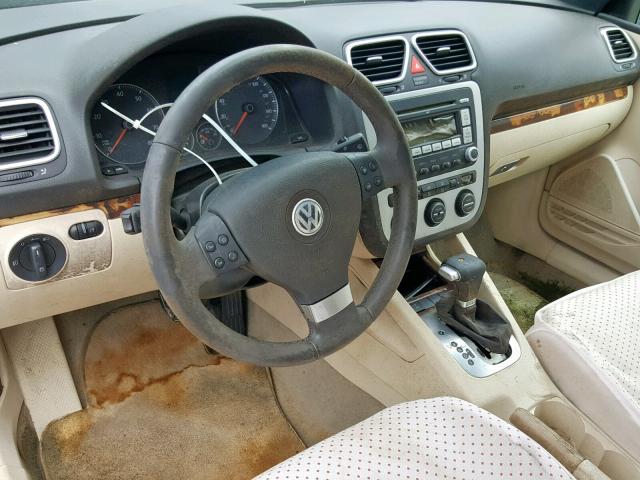 WVWFA71F27V030925 - 2007 VOLKSWAGEN EOS 2.0T L BLUE photo 9