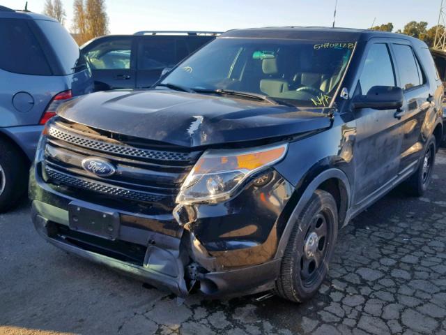 1FM5K8AR4DGC35666 - 2013 FORD EXPLORER P BLACK photo 2