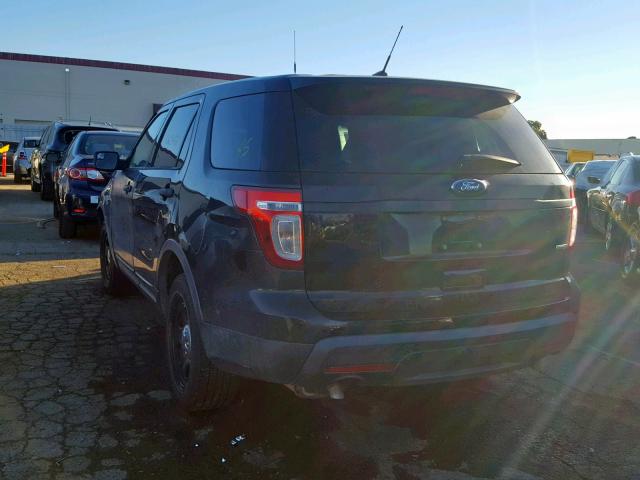 1FM5K8AR4DGC35666 - 2013 FORD EXPLORER P BLACK photo 3
