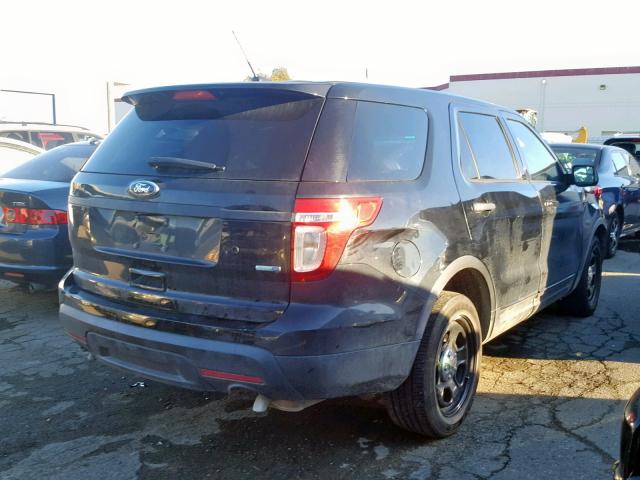 1FM5K8AR4DGC35666 - 2013 FORD EXPLORER P BLACK photo 4