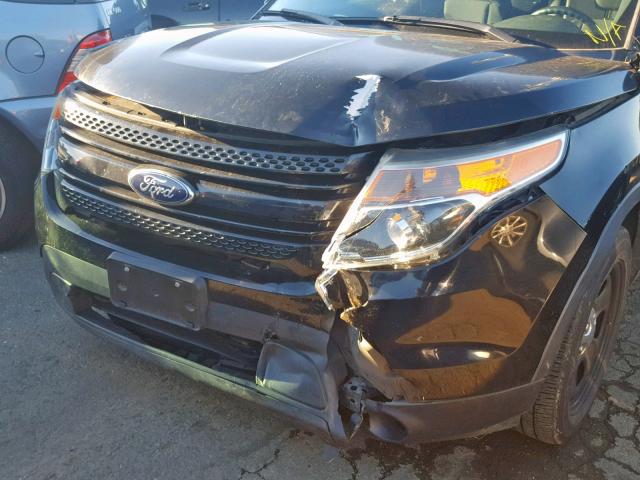 1FM5K8AR4DGC35666 - 2013 FORD EXPLORER P BLACK photo 9