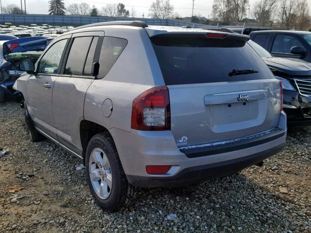 1C4NJCBA7HD119663 - 2017 JEEP COMPASS SP ვერცხლისფერი ფოტო 3