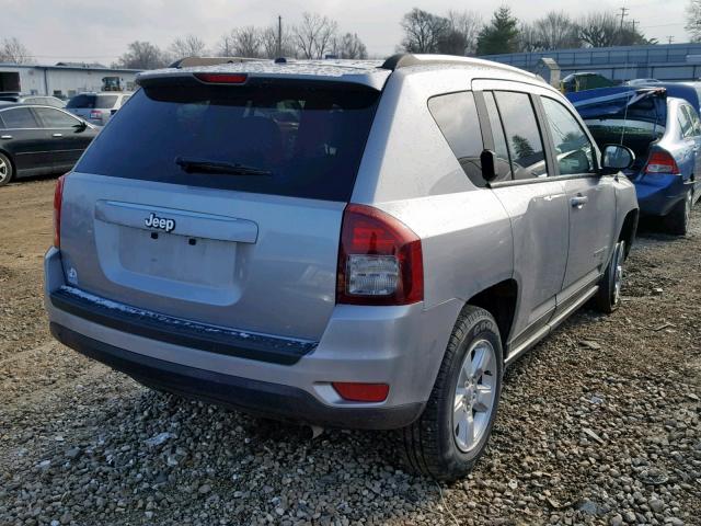 1C4NJCBA7HD119663 - 2017 JEEP COMPASS SP SILVER photo 4