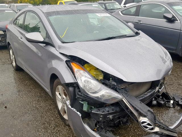 KMHDH6AEXDU017258 - 2013 HYUNDAI ELANTRA CO GRAY photo 1