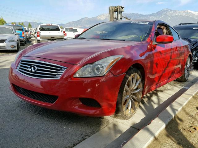 JNKCV64EX8M110953 - 2008 INFINITI G37 BASE RED photo 2