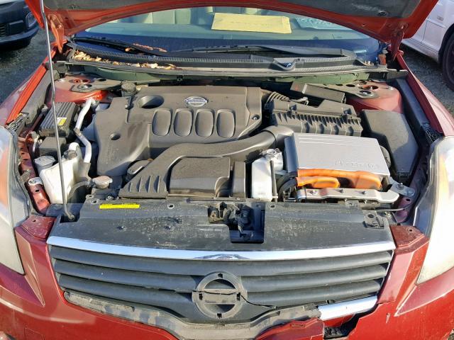 1N4CL21E87C197346 - 2007 NISSAN ALTIMA HYB RED photo 7