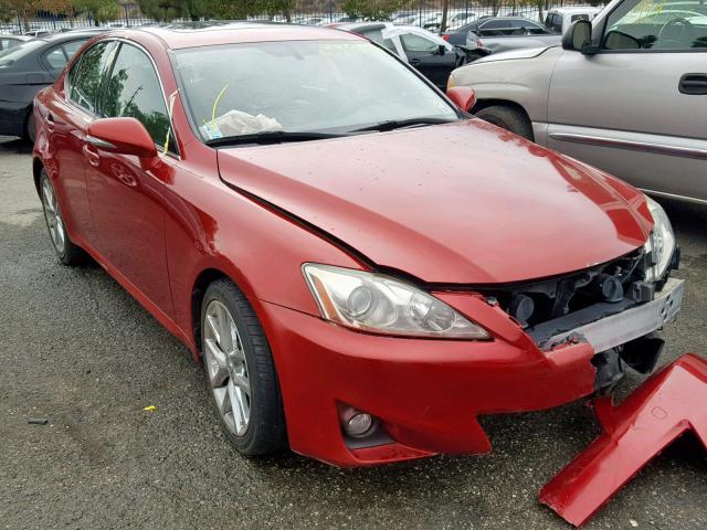 JTHBF5C2XB5131149 - 2011 LEXUS IS 250 RED photo 1