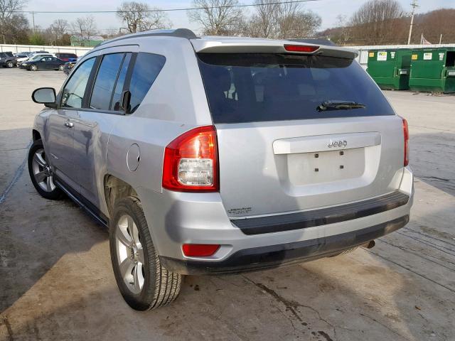 1C4NJCBB0DD222880 - 2013 JEEP COMPASS SP 银色 照片 3