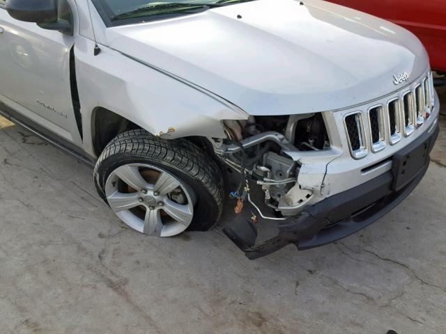 1C4NJCBB0DD222880 - 2013 JEEP COMPASS SP 银色 照片 9