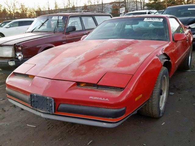 1G2FS21E6JL256139 - 1988 PONTIAC FIREBIRD RED photo 2