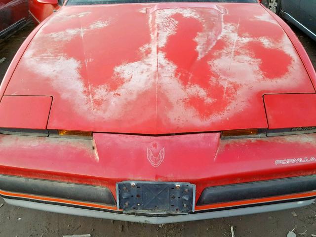 1G2FS21E6JL256139 - 1988 PONTIAC FIREBIRD RED photo 7