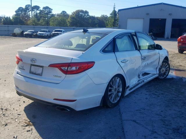 5NPE34AF1FH035066 - 2015 HYUNDAI SONATA SPO WHITE photo 4