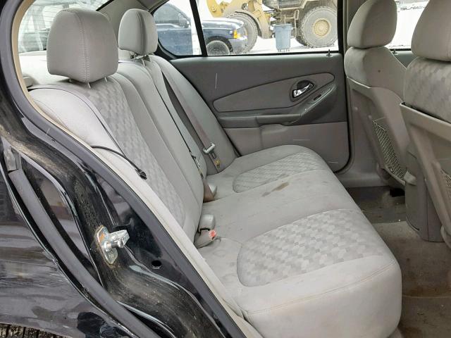 1G1ZT52885F122603 - 2005 CHEVROLET MALIBU LS 黑色 照片 6