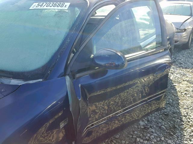 1FAFP56S21A149894 - 2001 FORD TAURUS SEL BLUE photo 9