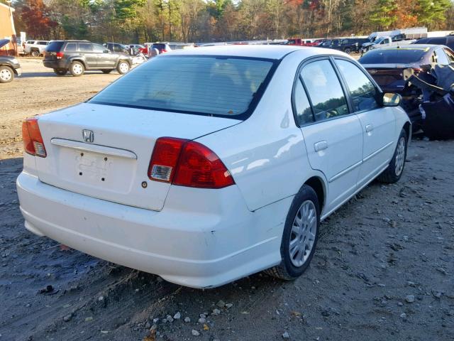 2HGES16544H587413 - 2004 HONDA CIVIC LX WHITE photo 4