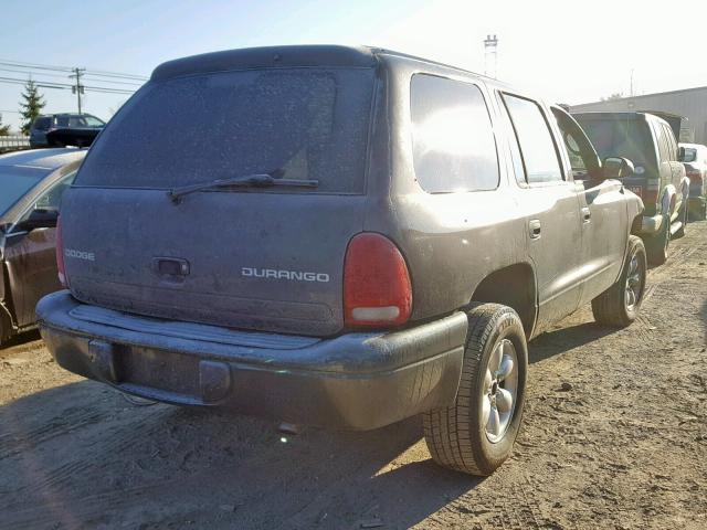 1D4HS38N73F531845 - 2003 DODGE DURANGO SP CHARCOAL photo 4