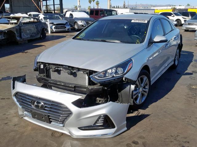 5NPE34AF9JH671002 - 2018 HYUNDAI SONATA SPO SILVER photo 2