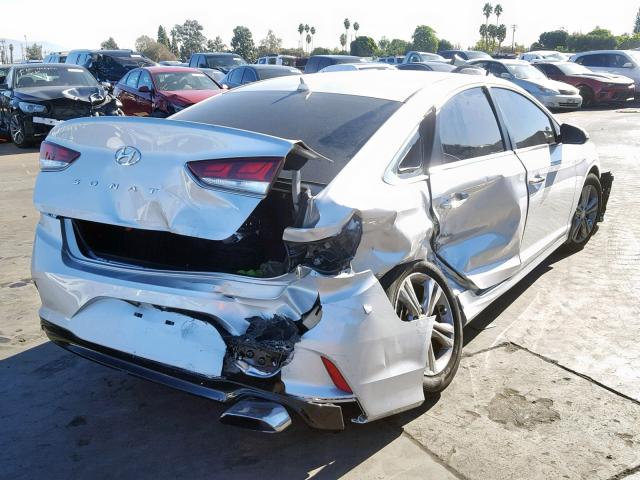 5NPE34AF9JH671002 - 2018 HYUNDAI SONATA SPO SILVER photo 4