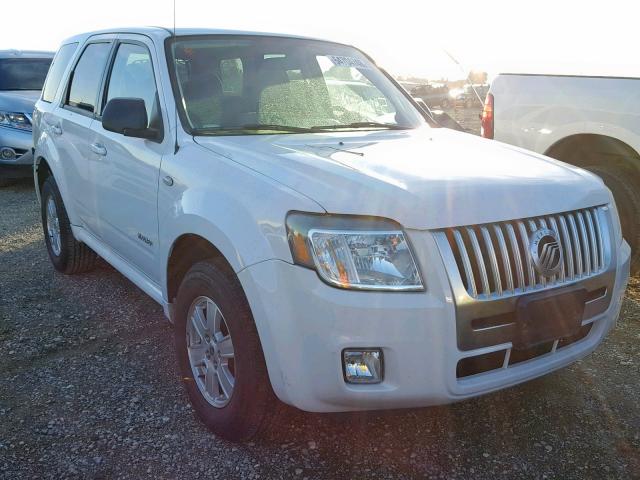 4M2CU81Z08KJ48706 - 2008 MERCURY MARINER WHITE photo 1