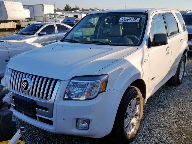 4M2CU81Z08KJ48706 - 2008 MERCURY MARINER WHITE photo 2