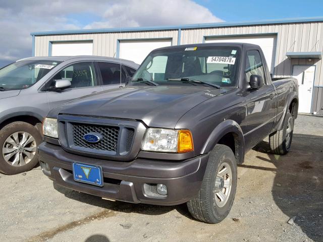 1FTYR10UX4PB08558 - 2004 FORD RANGER CHARCOAL photo 2