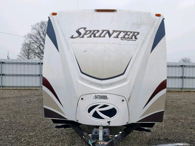 4YDT31122C1531528 - 2012 KEYSTONE SPRINTER WHITE photo 2