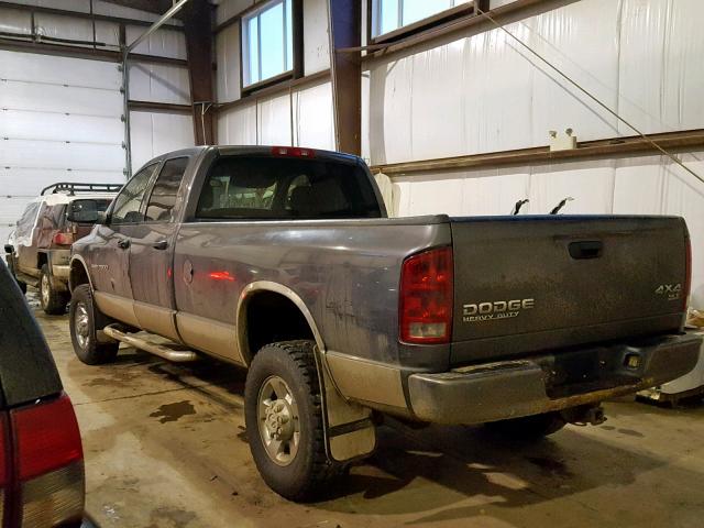 1D7KU28C23J549615 - 2003 DODGE RAM 2500 S Մոխրագույն լուսանկար 3