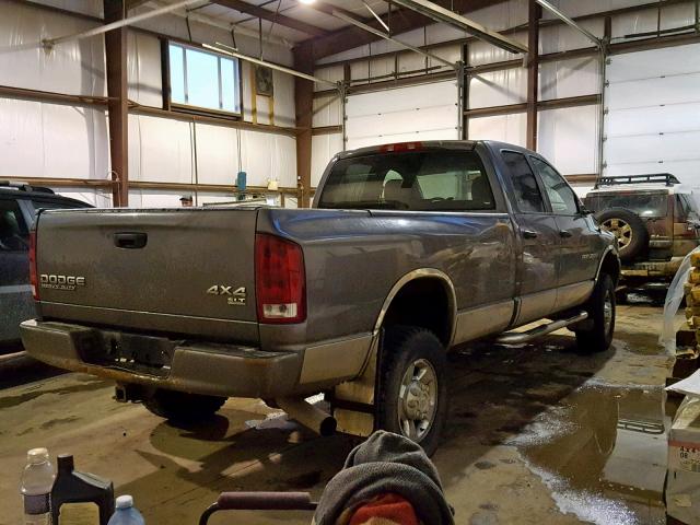 1D7KU28C23J549615 - 2003 DODGE RAM 2500 S Մոխրագույն լուսանկար 4