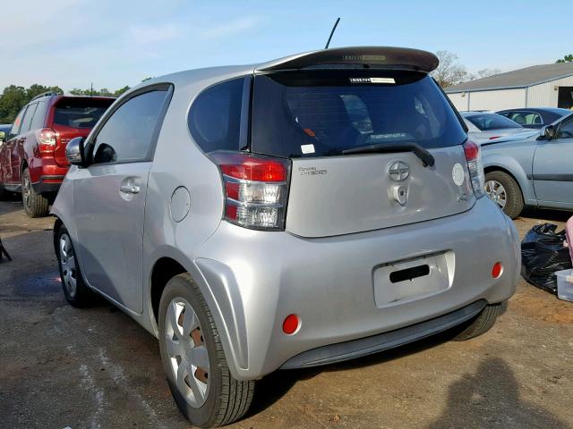 JTNJJXB09CJ010866 - 2012 TOYOTA SCION IQ SILVER photo 3