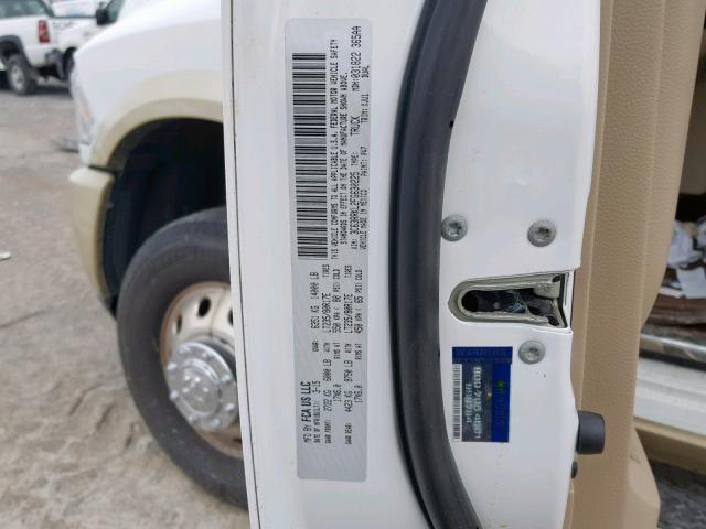 3C63RRKL2FG630225 - 2015 RAM 3500 LONGH WHITE photo 10