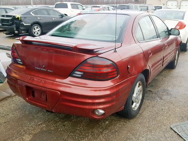 1G2NF52E2YM838405 - 2000 PONTIAC GRAND AM S BURGUNDY photo 4