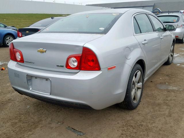 1G1ZC5EU1BF381096 - 2011 CHEVROLET MALIBU 1LT SILVER photo 4