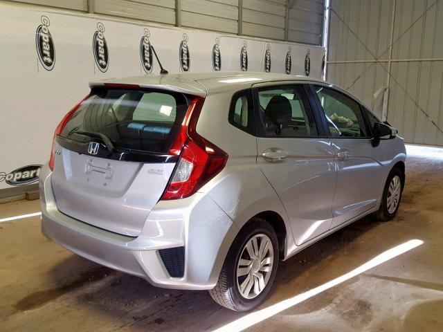 3HGGK5H59GM700145 - 2016 HONDA FIT LX SILVER photo 4