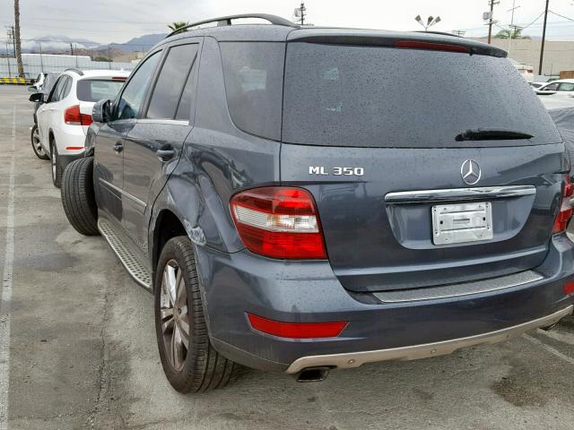 4JGBB5GB8BA669777 - 2011 MERCEDES-BENZ ML 350 GRAY photo 3