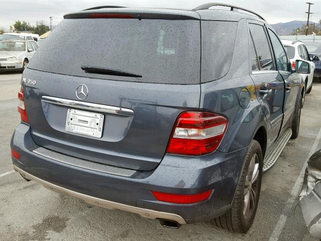 4JGBB5GB8BA669777 - 2011 MERCEDES-BENZ ML 350 GRAY photo 4