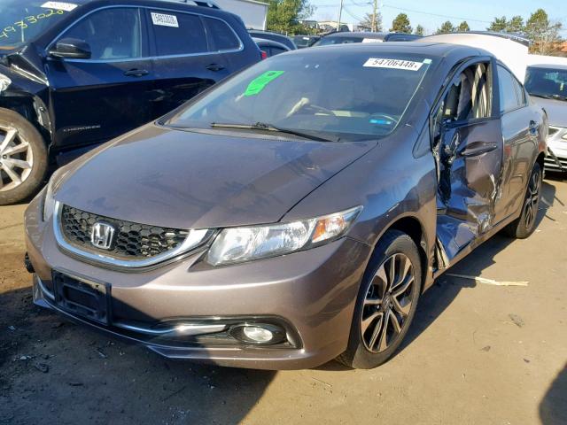 2HGFB2F96DH515027 - 2013 HONDA CIVIC EXL Թուխ լուսանկար 2