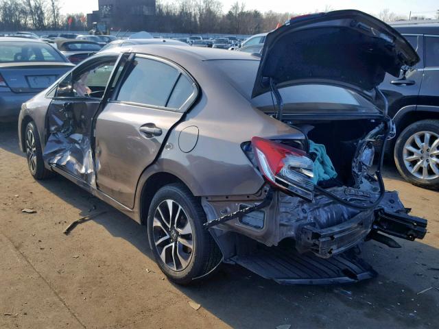 2HGFB2F96DH515027 - 2013 HONDA CIVIC EXL Թուխ լուսանկար 3