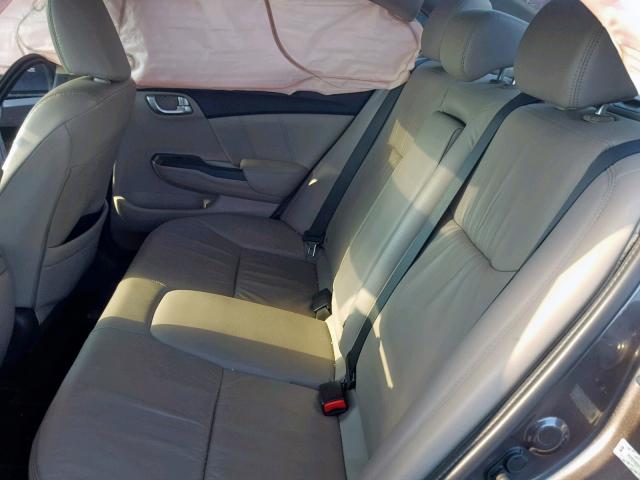 2HGFB2F96DH515027 - 2013 HONDA CIVIC EXL Թուխ լուսանկար 6