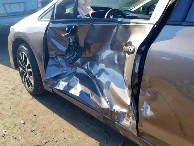 2HGFB2F96DH515027 - 2013 HONDA CIVIC EXL Թուխ լուսանկար 9