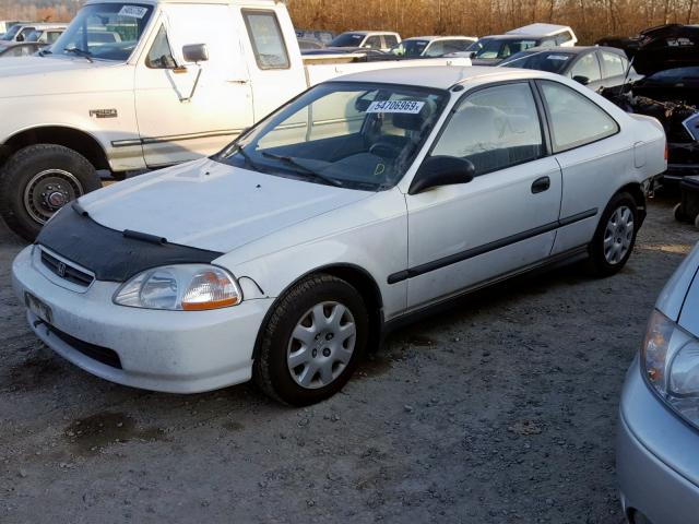 1HGEJ6224WL039011 - 1998 HONDA CIVIC DX WHITE photo 2