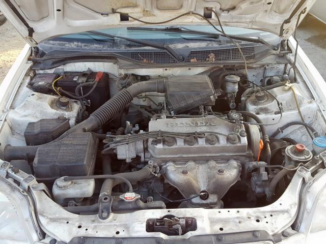 1HGEJ6224WL039011 - 1998 HONDA CIVIC DX WHITE photo 7