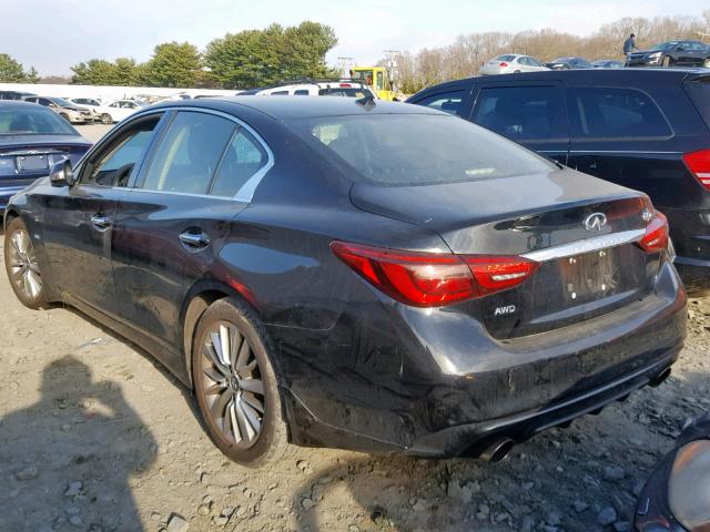 JN1EV7AR0JM433280 - 2018 INFINITI Q50 LUXE BLACK photo 3