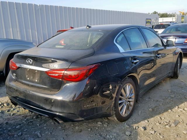 JN1EV7AR0JM433280 - 2018 INFINITI Q50 LUXE BLACK photo 4