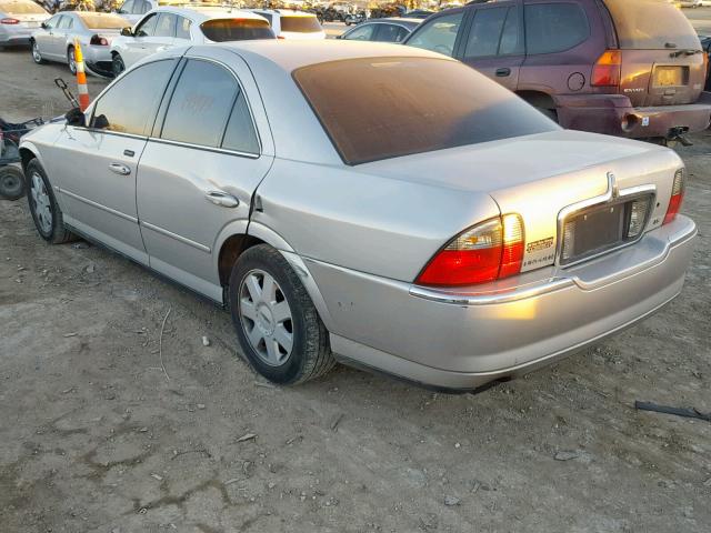 1LNHM86S85Y600820 - 2005 LINCOLN LS SILVER photo 3